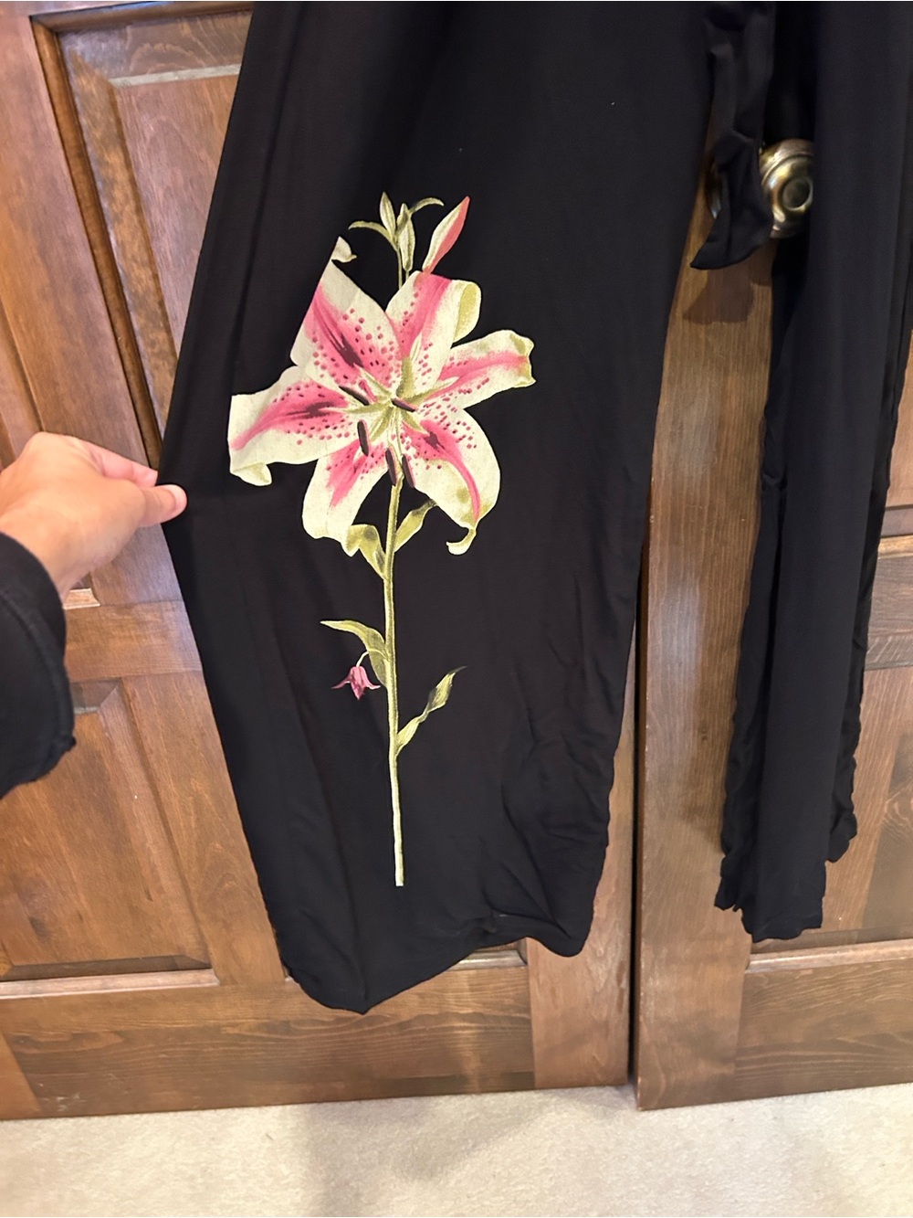 Desigual Lily Jumpsuit Womens Small S NWT Black Wide Leg Lirio Floral - Picture 4 of 8